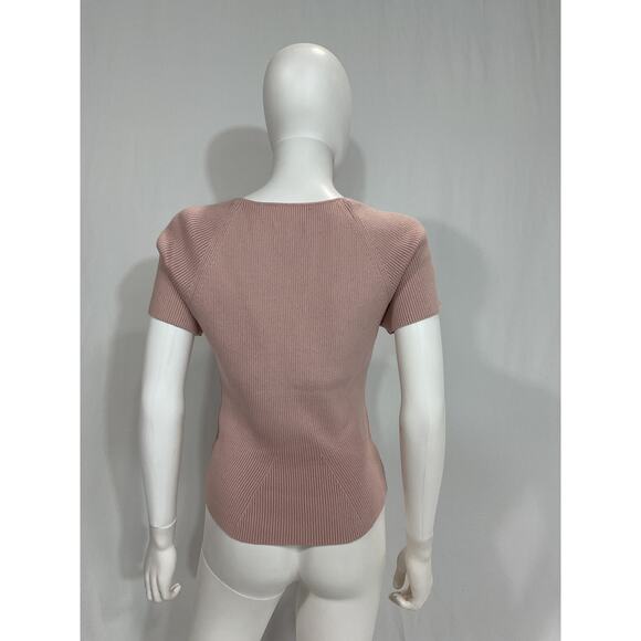 Pistola Denim 'Tiff' Pink Sweetheart Neck Sweater Size L - Picture 3 of 5